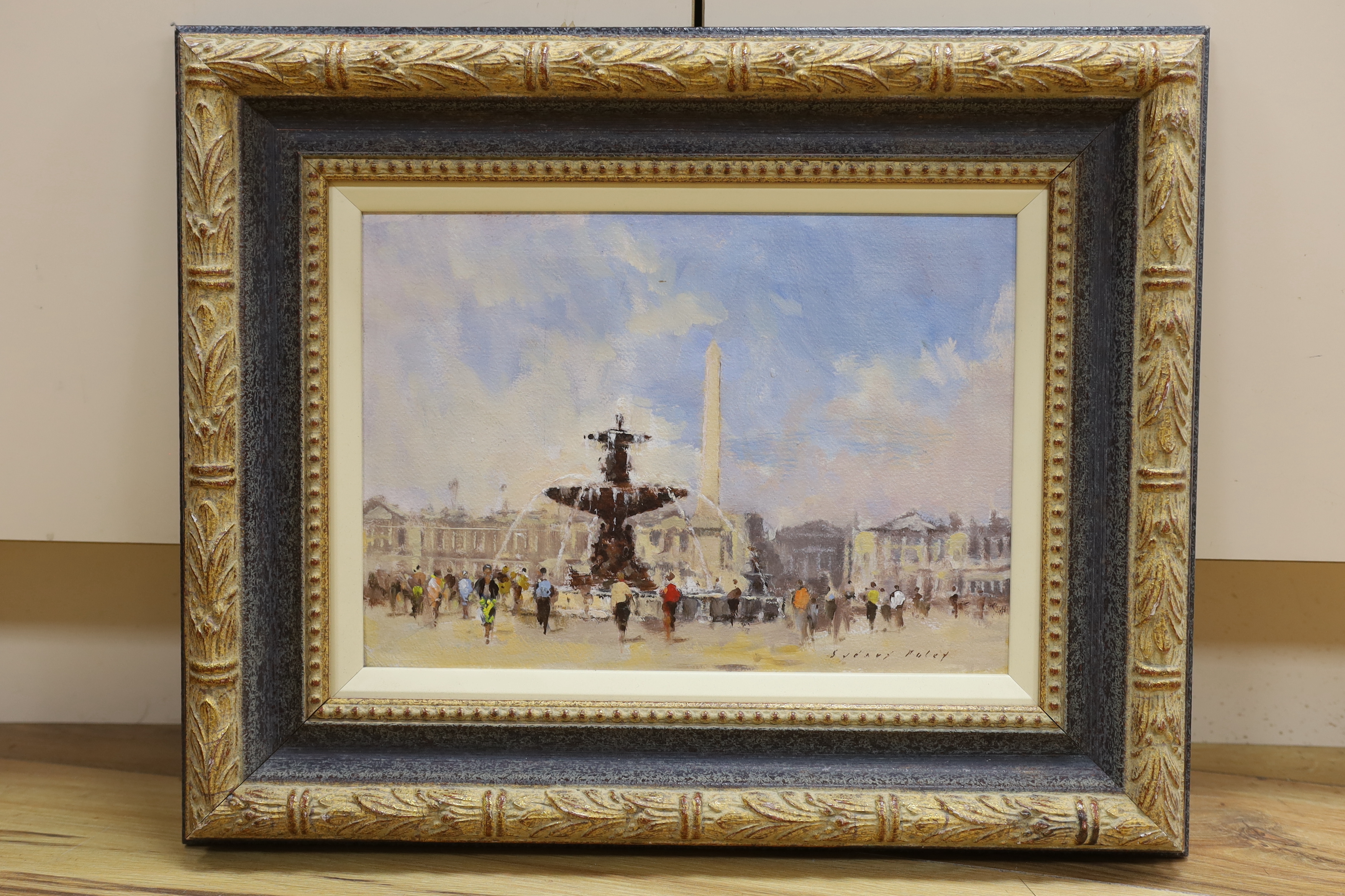 Sydney Foley (1916-2001), oil on board, 'Place Concorde, Paris', signed, 25 x 34cm